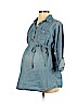 Liz Lange Maternity 100% Cotton Blue 3/4 Sleeve Top Size XS - photo 1
