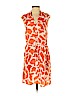 Ann Taylor LOFT 100% Silk Orange Casual Dress Size 4 (petite) - photo 1