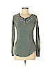 Free People 100% Cotton Green Long Sleeve Blouse Size S - photo 1