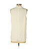 Ann Taylor 100% Polyester Ivory Sleeveless Blouse Size M - photo 2