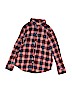 Wonder Nation 100% Cotton Red Long Sleeve Button-Down Shirt Size 10 - 12 - photo 1