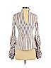 Caroline Constas Blue Long Sleeve Button-Down Shirt Size S - photo 1