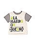 Garanimals 100% Cotton Graphic Color Block White Short Sleeve T-Shirt Size 2T - photo 1