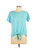 Talbots Blue Short Sleeve T-Shirt Size L (petite) - photo 1