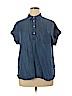 Vineyard Vines for Target 100% Lyocell Blue Short Sleeve Blouse Size XL - photo 1