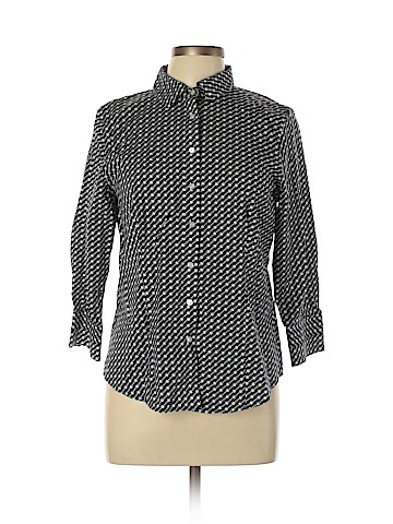 Talbots 3/4 Sleeve Button-Down Shirt (view 1)