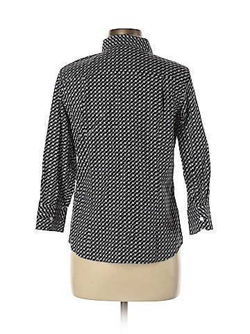 Talbots 3/4 Sleeve Button-Down Shirt (view 2)