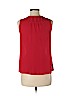 Ann Taylor LOFT 100% Polyester Red Sleeveless Blouse Size M (petite) - photo 2