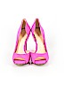 Jessica Simpson 100% Leather Pink Heels Size 7 1/2 - photo 2
