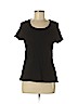Croft & Barrow Black Short Sleeve Top Size M (petite) - photo 1
