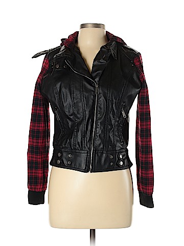 I Love Boy Meets Girl by Boy Meets Girl Faux Leather Jacket (view 1)