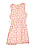 DKNY 100% Polyester Floral Pink Dress Size M (kids) - photo 2