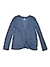 Justice 100% Cotton Solid Blue Cardigan Size 12 - photo 1