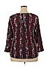 Old Navy 100% Polyester Burgundy 3/4 Sleeve Blouse Size XL - photo 2