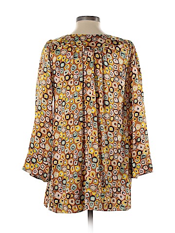 Diane von Furstenberg 3/4 Sleeve Silk Top (view 2)