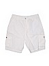 Bill Blass 100% Cotton White Cargo Shorts Size 12 (petite) - photo 1