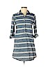 Ann Taylor LOFT 100% Cotton Blue Casual Dress Size 2 (petite) - photo 1