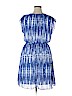AB Studio 100% Polyester Blue Casual Dress Size 16 - photo 2