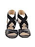 Adrienne Vittadini 100% Leather Black Wedges Size 6 - photo 2