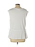 Gap White Short Sleeve Top Size L (petite) - photo 2