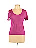 Linda Allard Ellen Tracy 100% Silk Pink Short Sleeve T-Shirt Size L (petite) - photo 1