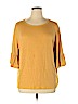 Old Navy Yellow 3/4 Sleeve Top Size XL - photo 1