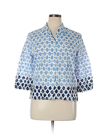 Alfred Dunner 3/4 Sleeve Button-Down Shirt (view 1)