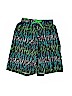 Nike 100% Polyester Print Green Athletic Shorts Size L (youth) - photo 1