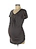 Motherhood 100% Polyester Gray Short Sleeve Top Size M - photo 1