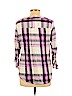 Croft & Barrow Purple 3/4 Sleeve Button-Down Shirt Size L (petite) - photo 2