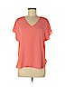 Loft design by... 100% Rayon Pink Short Sleeve Top Size M (petite) - photo 1