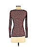 Diane von Furstenberg Burgundy Long Sleeve Top Size S - photo 2