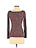 Diane von Furstenberg Burgundy Long Sleeve Top Size S - photo 1