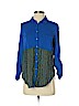 We The People 100% Rayon Blue Long Sleeve Button-Down Shirt Size S (petite) - photo 1