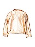 The Children's Place 100% Polyurethane Gold Faux Leather Jacket Size 10 - 12 - photo 2