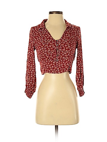 American Eagle Outfitters Long Sleeve Blouse (view 1)