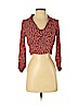 American Eagle Outfitters 100% Viscose Red Long Sleeve Blouse Size S (petite) - photo 1