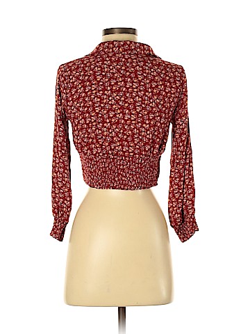 American Eagle Outfitters Long Sleeve Blouse (view 2)