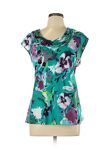 AK Anne Klein Short Sleeve Blouse (view 1)