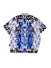 Assorted Brands 100% Polyester Print Blue Short Sleeve Button-Down Shirt Size M (youth) - photo 2