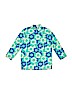 Mini Boden Floral Blue Rash Guard Size 9 - 10 - photo 1