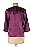 Kasper Purple 3/4 Sleeve Blouse Size 12 (petite) - photo 2