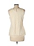 Ann Taylor LOFT 100% Cotton Tan Sleeveless Blouse Size M (petite) - photo 2