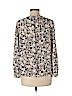 Ann Taylor LOFT 100% Polyester Brown Long Sleeve Blouse Size M (petite) - photo 2