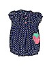 Carter's 100% Cotton Polka Dots Graphic Blue Short Sleeve Outfit 9-12 MO / 12 MO - photo 1