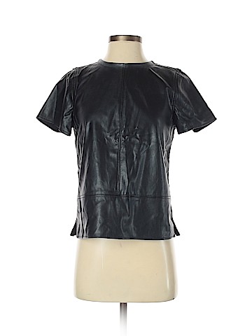 Ann Taylor LOFT Faux Leather Top (view 1)