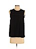 Ann Taylor LOFT 100% Polyester Black Sleeveless Blouse Size S (petite) - photo 1