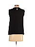Ann Taylor LOFT 100% Polyester Black Sleeveless Blouse Size S (petite) - photo 2
