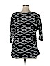 DressBarn 100% Polyester Black 3/4 Sleeve Blouse Size XL - photo 2