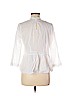 Lucky Brand 100% Cotton White 3/4 Sleeve Blouse Size M - photo 2